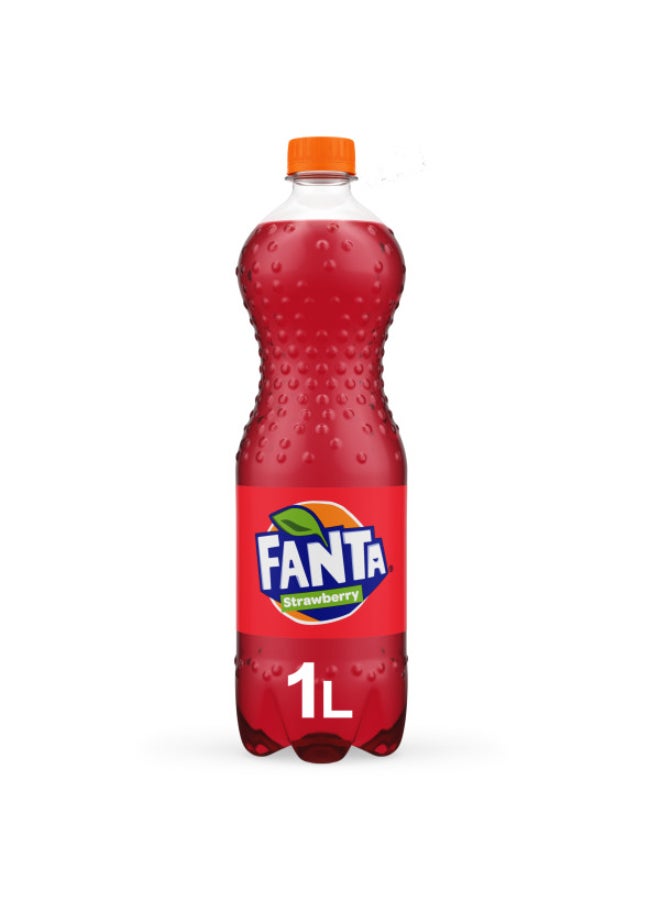 Fanta Strawberry Carbonated Soft Drink Pet Bottle - Image 2