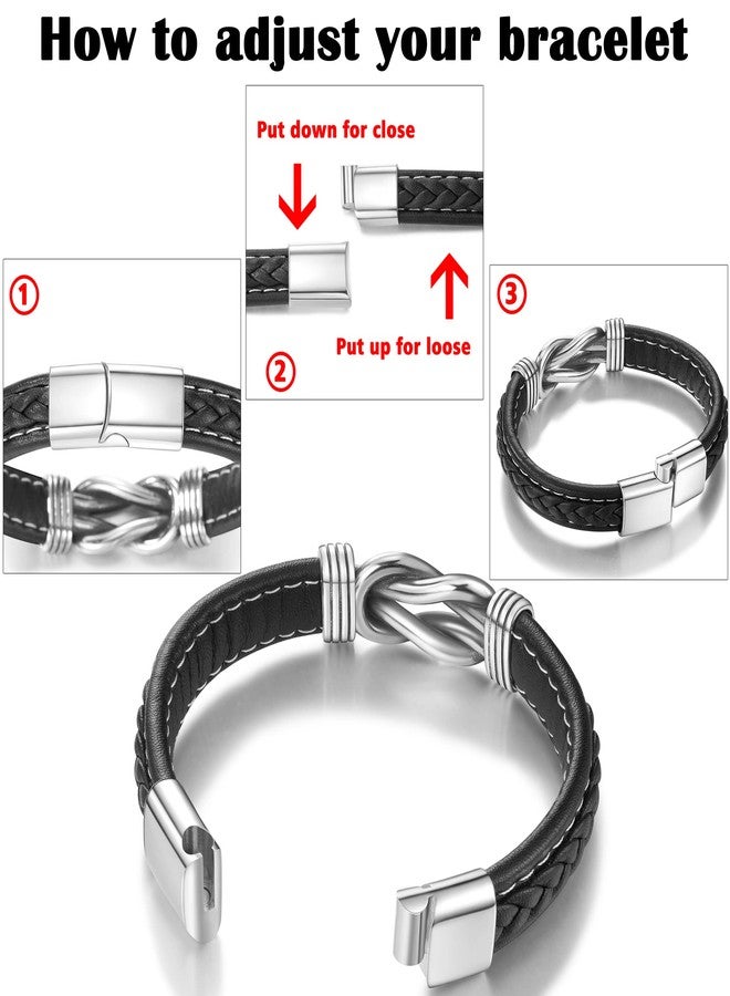 Tarsus Grandson Gifts from Grandma, Grandson Gift Leather Boys Bracelet from Grandma Christmas Birthday Gifts for Grandsons Kids Teens Boy Teenage - Image 4