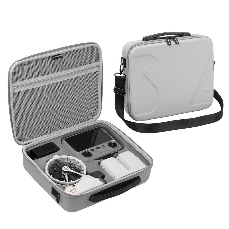 FSIDIWT Carrying Case for DJI Flip Portable Travel Shoulder Bag for DJI Flip Accessories Fits RC 2RCN3 Remote Controller Grey - Image 2