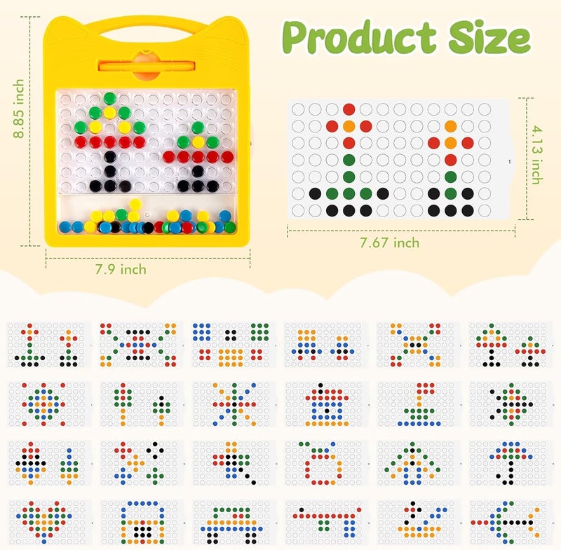 BELOXY Fun Table Top Magnetic Board Game | for Kids and Adults | 28 Magnets, Travel Bag and Lanyard (Style 9) - Image 2