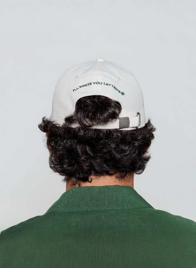 I'LL WRITE YOU LETTERS Green Panda Logo Cap