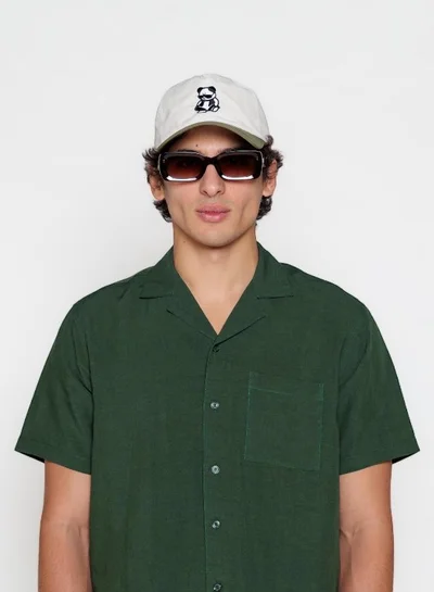 I'LL WRITE YOU LETTERS Green Panda Logo Cap