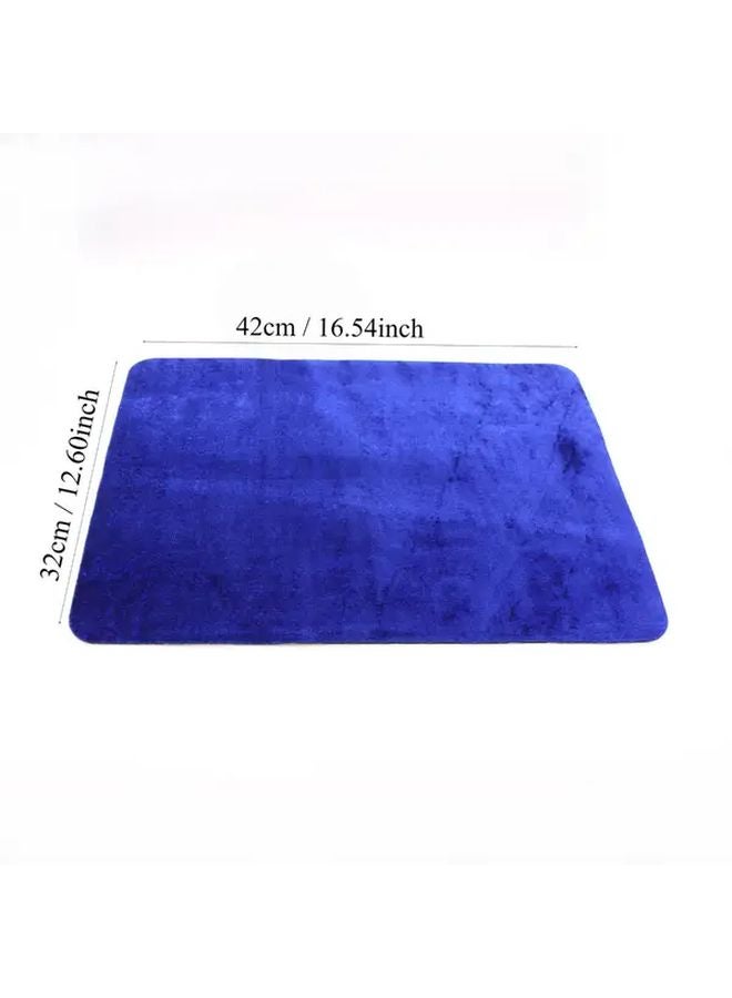 Magic Table Mat Thickened Velvet Pad For Poker Card Magic Performance Props Blue - Image 1