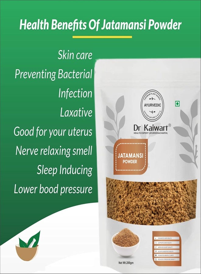 Dr. Kaiwart® 100% Pure Jatamansi Powder | Ayurvedic Herbal Powder for Hair, Skin & Mental Wellness | Vegan, Natural, No Added Colors | 200g for Hair Growth, Sleep & Stress Relief - Image 3