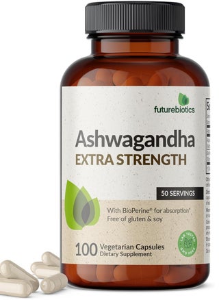 Ashwagandha Extra Strength Stress & Mood Support with BioPerine 100 Capsules 50 Servings - pzsku/Z29B65FA37665BB1F70A2Z/45/1742210187/f0339422-e5eb-4fd2-ad64-a6e17f732d60