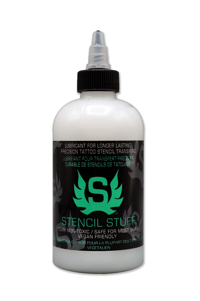 Stencil Stuff Tattoo Stencil Transfer Gel â€“ 8oz Tattoo Stencil Transfer Solution â€“ Vegan-Friendly Stencil Gel â€“ Fast-Drying and Long-Lasting â€“ Clean and Easy Application - Image 1