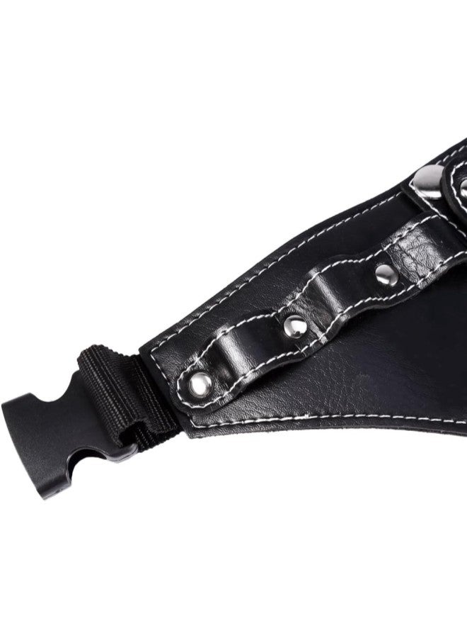 klarako Scissor Holster With PU Leather Hairdressing Bag Pouch Holder With Waist Shoulder Belt leather scissor bag for hairdressers  - Image 3