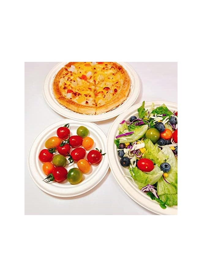 Compostable [6-Inch, 50-Pcs] Heavy-Duty Quality Disposable Paper Plates, Made of Bagasse Cane Fibers, Eco-Friendly and Natural Biodegradable, Everyday Tableware - pzsku/Z29B686B305C8E710514BZ/45/_/1691728677/94a01d74-f423-4d21-a779-ef82e535c643