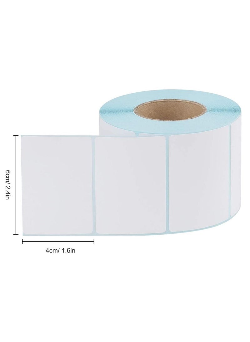 Rubik - 60x40mm Direct Thermal Printer Labels Roll of 800pcs Self Adhesive Stickers Use for 70GSM Barcode Address Shipping Postage - Image 1