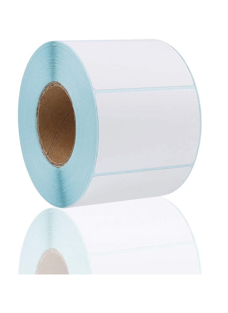 Rubik - 60x40mm Direct Thermal Printer Labels Roll of 800pcs Self Adhesive Stickers Use for 70GSM Barcode Address Shipping Postage - Image 1