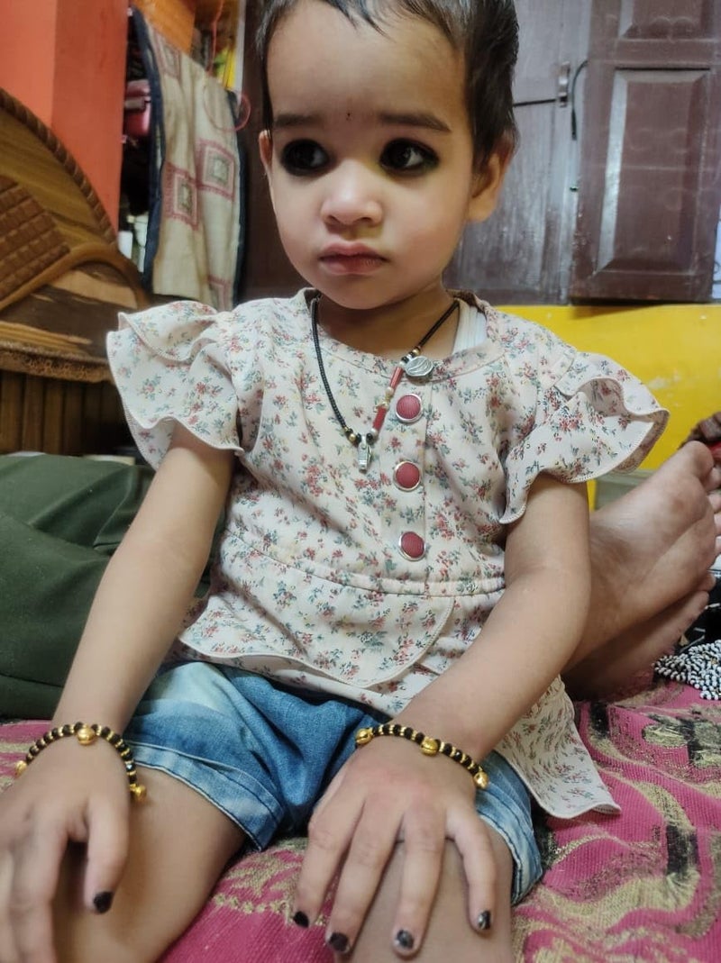 Nazariya Baby Bracelets, Traditional Evil Eye Protection, Set of 5 Pairs, Black and Gold Beaded Design  - Image 2