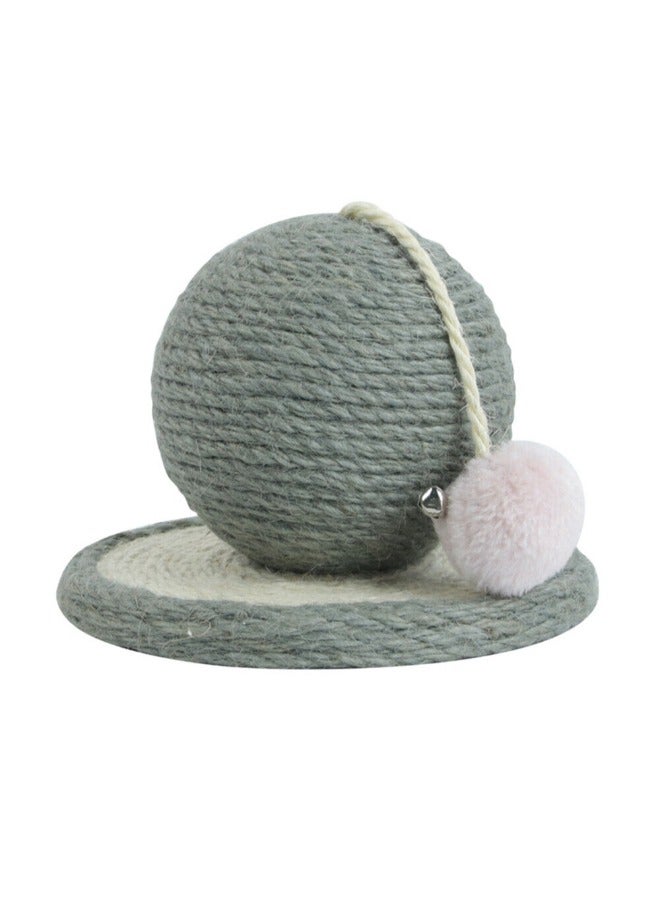 Petsary Grey Cat Scratching Post, Cat Scratcher with Sisal Rope, Vertical Cat Scratch Post for Cat, Kitten with a Round base. - Image 1