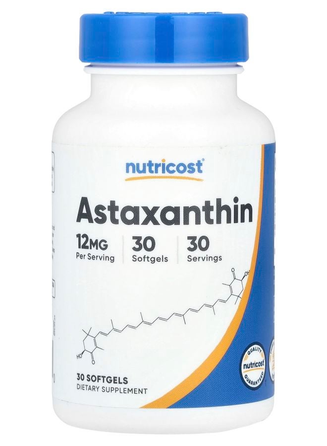 أستازانتين 12 ملغ 30 كبسولة لينة