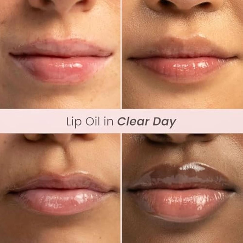 Lip OIL- Tinted Lip Moisturizer + Milky Gloss for Sensitive Lips - Non-sticky, high-shine jelly formula with a blend of nourishing oils (Berries) - Image 4