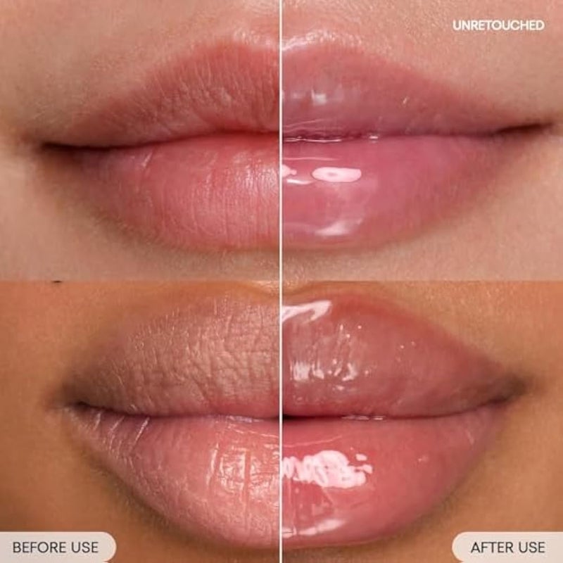 Lip OIL- Tinted Lip Moisturizer + Milky Gloss for Sensitive Lips - Non-sticky, high-shine jelly formula with a blend of nourishing oils (Berries) - Image 2