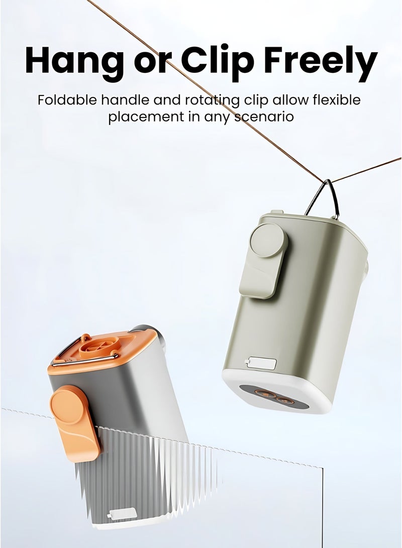 Mini Portable Air Pump with Rechargeable Battery, Electric Inflator & Deflator with LED Camping Light, Easy Use for Air Mattress, Pool Floats & Travel - Image 4