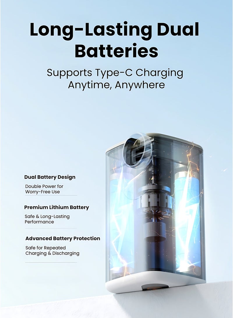 Mini Portable Air Pump with Rechargeable Battery, Electric Inflator & Deflator with LED Camping Light, Easy Use for Air Mattress, Pool Floats & Travel - Image 5