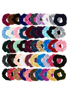 Expressions Scrunchie Set Of 50 Comfy Colorful Scrunchies In A Convenient Drawstring Storage Bag Accessories For Women And Girls Great Value Damage Free  - Image 2
