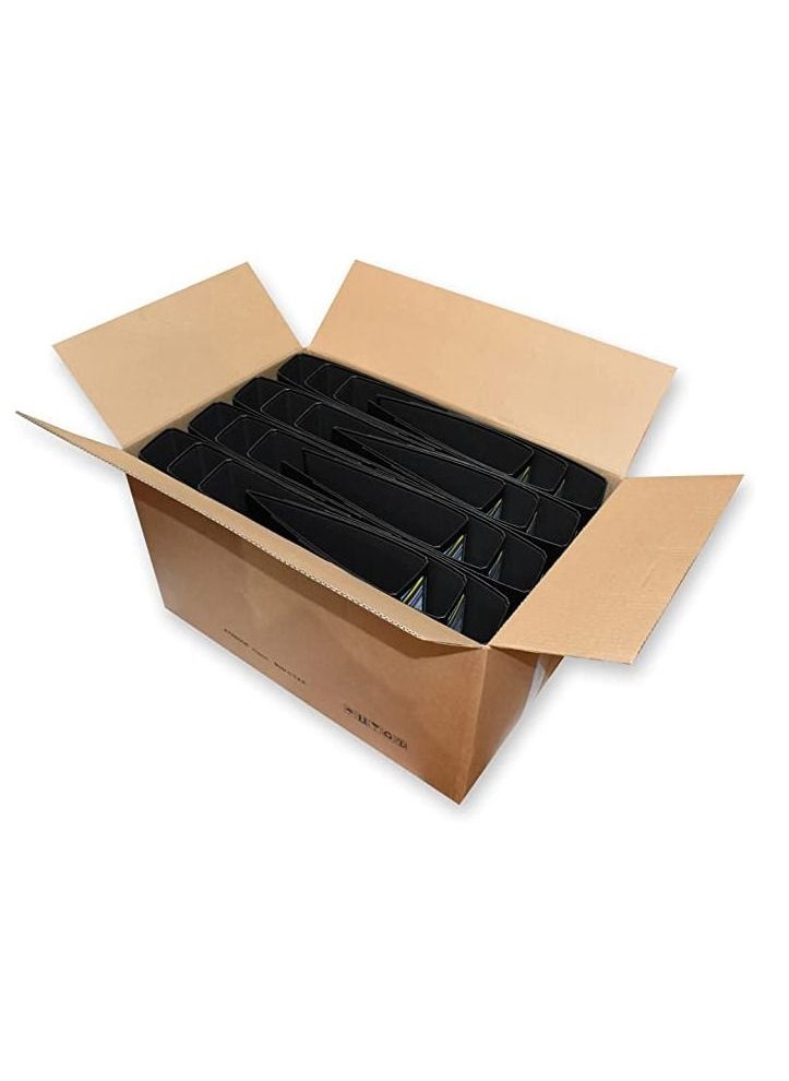 FIS FIS Pack of 24 Pieces Box File Folder With Fixed Mechanism Lock, 210x330 mm Black  - Image 1