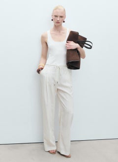 MANGO Striped Combined Knit Jumpsuit  - Image 1