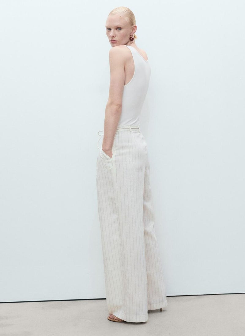 MANGO Striped Combined Knit Jumpsuit  - Image 2