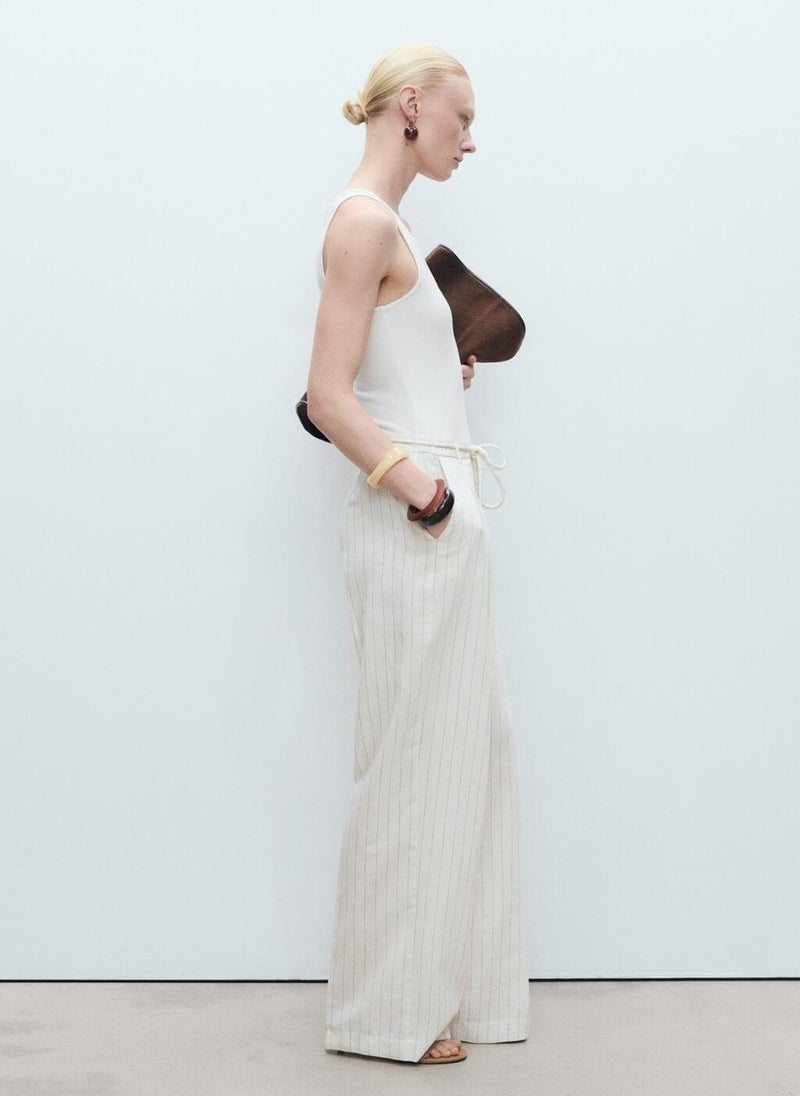 MANGO Striped Combined Knit Jumpsuit  - Image 3