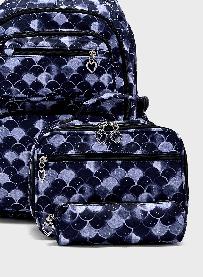 Ginger 3 Piece Set Laptop Backpack, Lunch Bag And Pencil Case