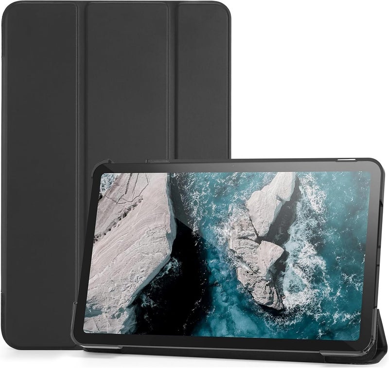 Procases Nokia T20 Tablet Case 10.36 Inch 2021, Slim Light Cover Trifold Stand Hard Shell Folio Case Smart Cover For 10.36” Nokia Tablet T20 Ta-1392 Ta-13797 Ta-1394 2021 Release -Black - Image 1