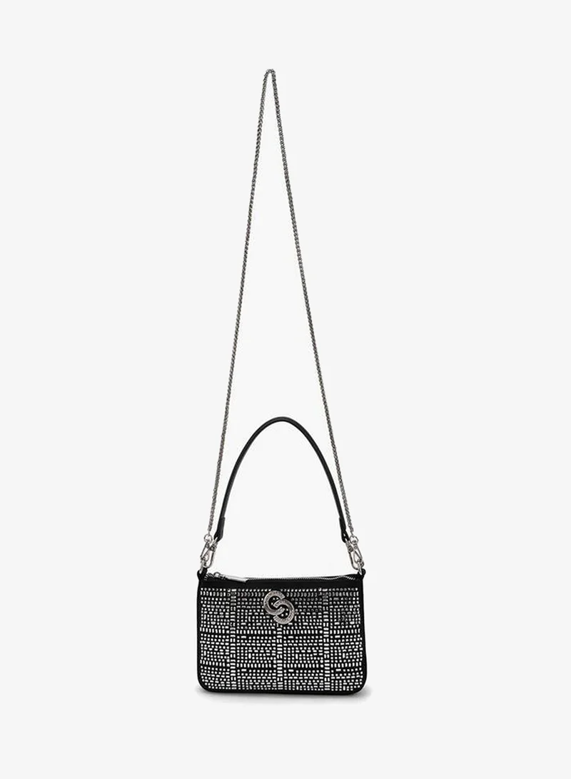 سيليست Diamante Embellished Crossbody Bag With Chain Strap Ramadan Collections