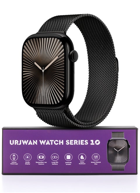 Smartwatch 10th Gen – Black, 42mm | AMOLED Ultra-Clear Display, Photo Display Feature, Exclusive App, “Remember You” instance messaging, Slimmer Design with Reduced Bezels, New Colors with Extra Strap, Call & Notification Support.