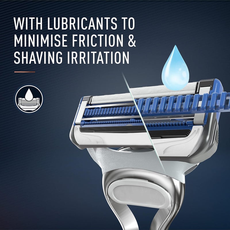 كينج سي جيليت كينغ سي. جيليت شفرات ماكينة حلاقة الرقبة للرجال عبوة من 3 قطع بديلة مع واقي للبشرة وشفرات جيليت الأفضل والأكثر حدة المطلية بالبلاتين من الفولاذ المقاوم للصدأ - Image 4