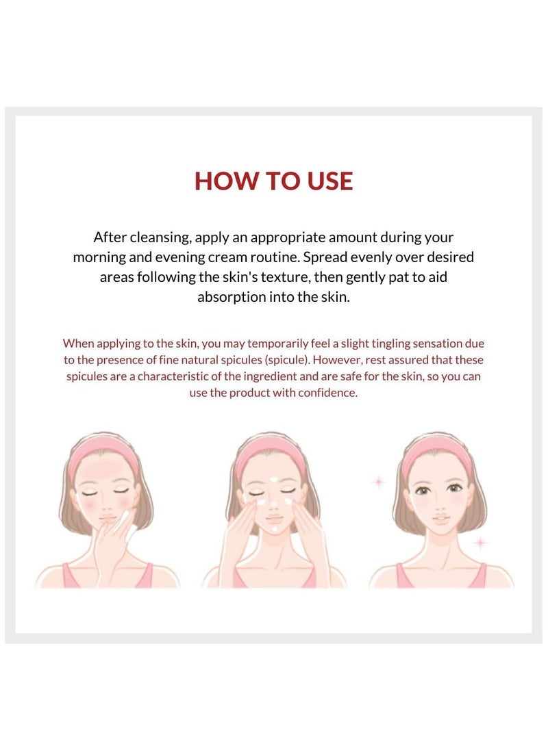 3WB | Anti-Melanin Whitening Cream, Skin Repairing, Hydrating with Organic Ingredients Anti-Aging Facial Cream, Normal, Dry, Oily & Combination Skin, Made in Korea