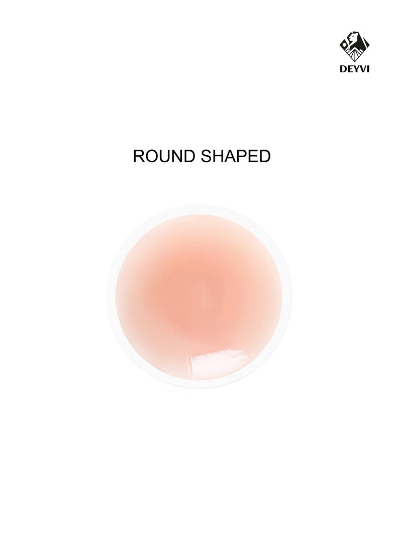 DEYVI Skin-Friendly Comfort Pads Silicone Sticky Bra Nipple Covers Support Reusable Ultra Soft Self Adhesive Breast  Covers with Storage Box for Women - Image 3