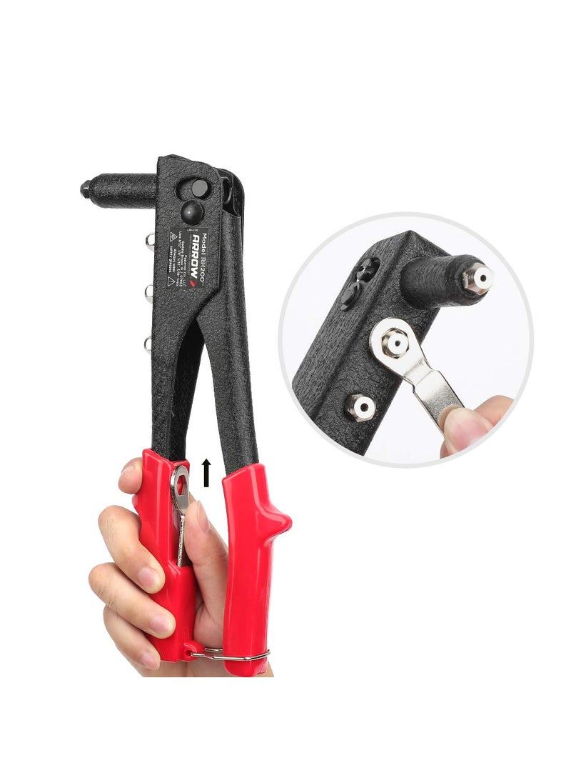 Arrow Fastener Arrow Heavy Duty Riveter Kit, Professional Pop Rivet Gun with Assorted 120 Rivets  - Image 4