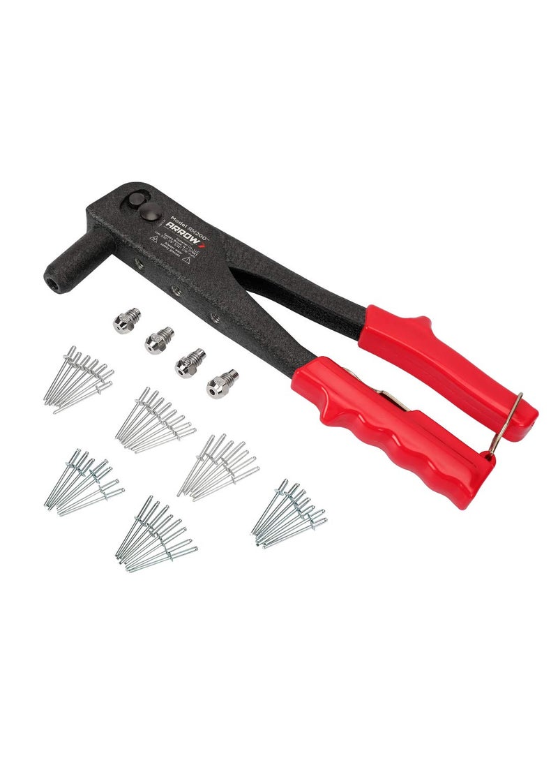 Arrow Fastener Arrow Heavy Duty Riveter Kit, Professional Pop Rivet Gun with Assorted 120 Rivets  - Image 1