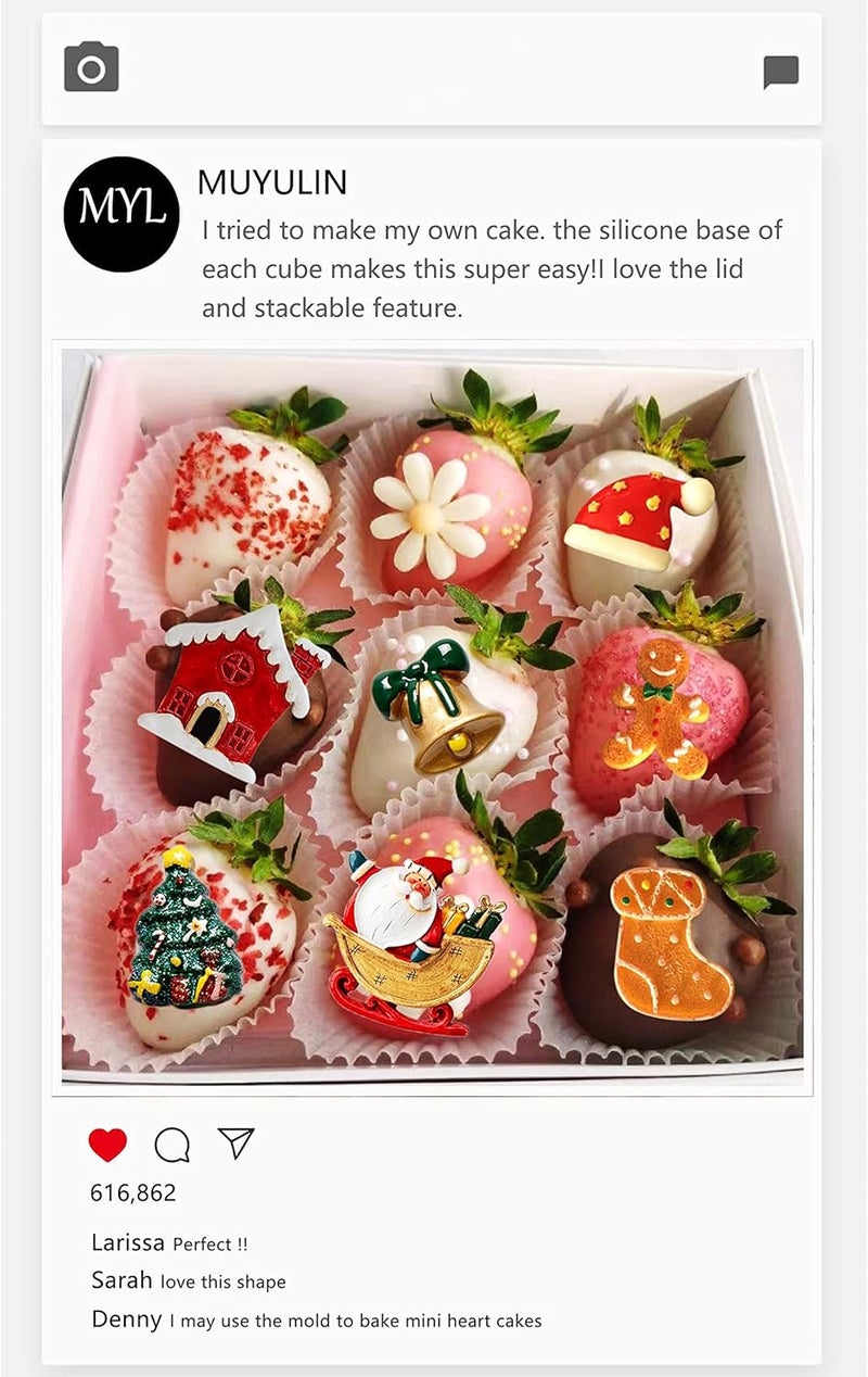 muyulin Christmas Cake Decor Mold Set - Image 5