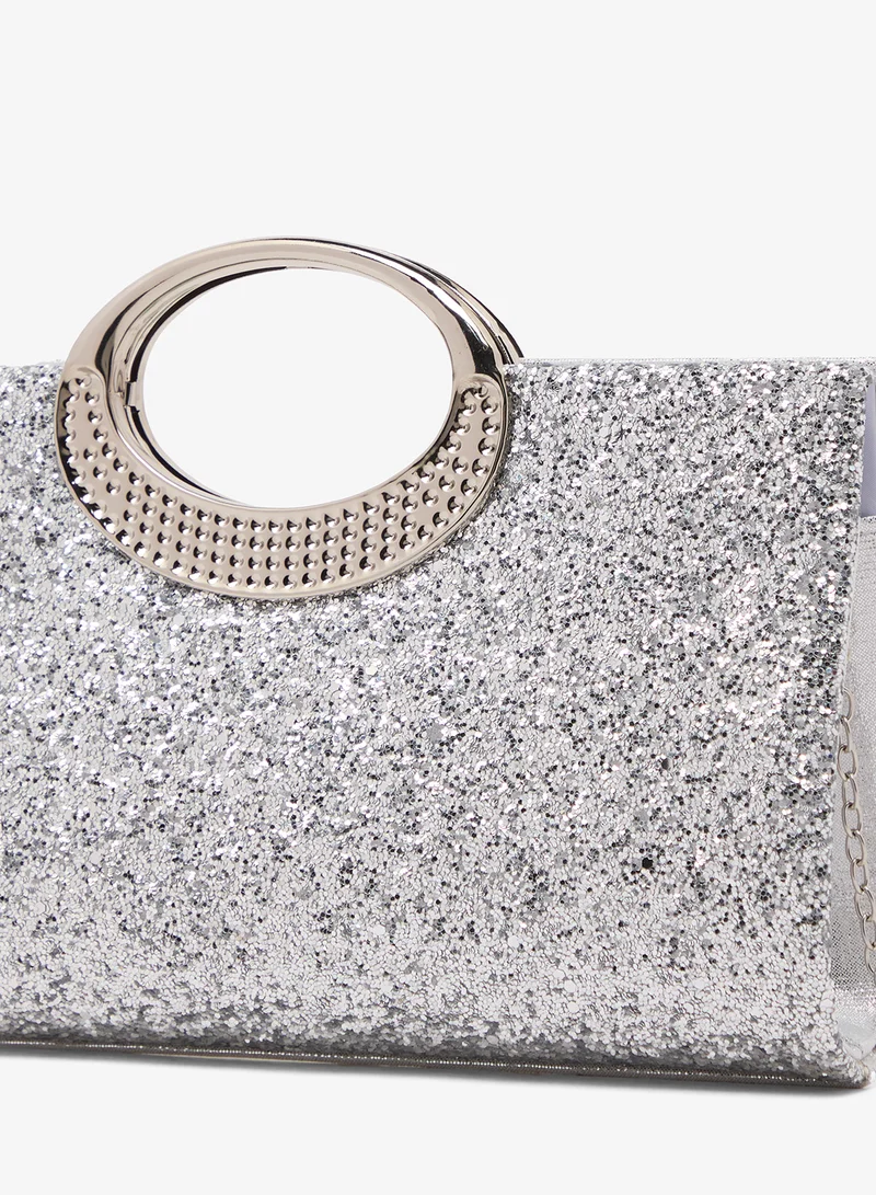 Ella Limited Edition  Sequin Embellished Detail Metallic Clutch for Women | Best Price UAE