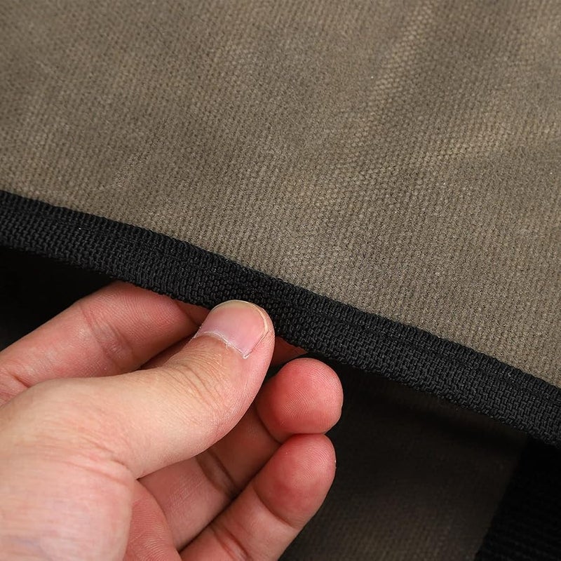 Wax Canvas Log Carry Bag Firewood Carrier Tote for Indoor Fireplace Outdoor Camping - Image 5