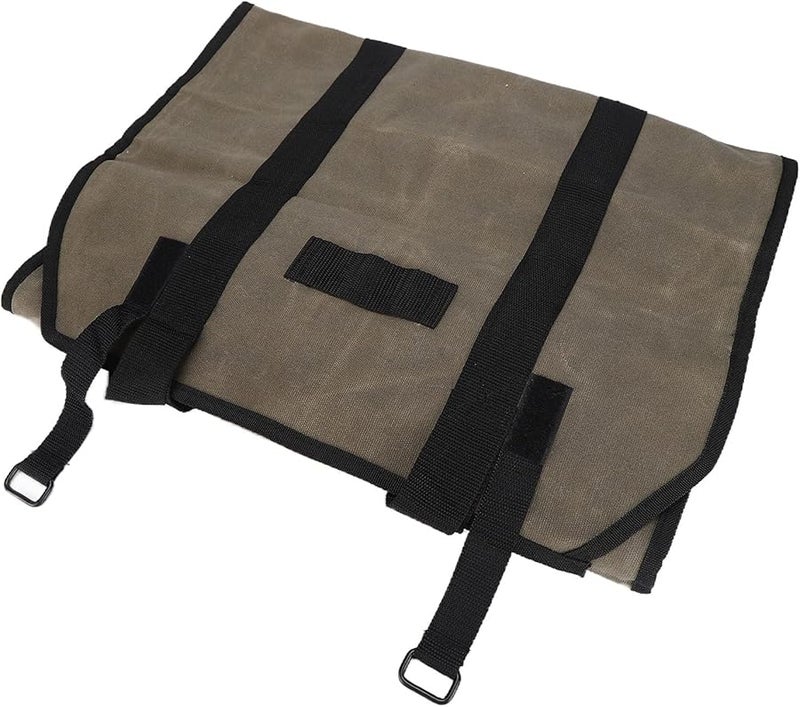 Wax Canvas Log Carry Bag Firewood Carrier Tote for Indoor Fireplace Outdoor Camping - Image 1