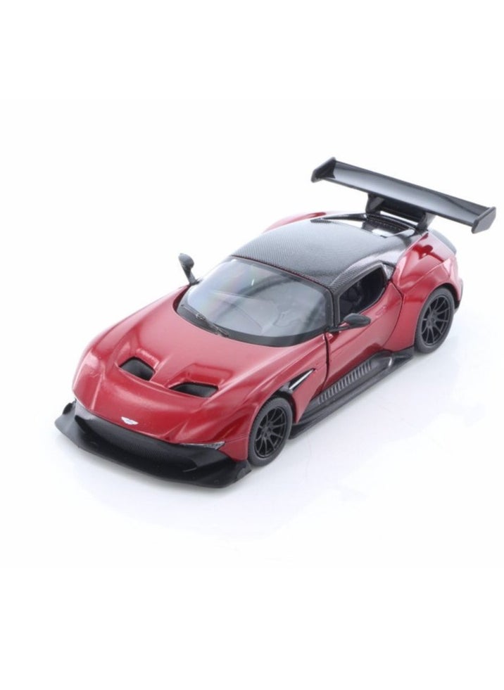 Kinsmart 2016 Aston Martin Hard Top, Red-1/38 Scale Diecast Model Toy Car  - Image 1