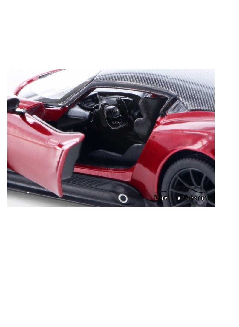 Kinsmart 2016 Aston Martin Hard Top, Red-1/38 Scale Diecast Model Toy Car  - Image 4