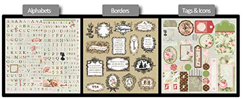 Qatalitic Pattern Design Printed Papers for Art & Craft (VS12011), Size: 12 X 12 Inch for Greeting Cardmaking & Project Book Making (24 Patterned Sheets + 3 Die Cut Sheets) Paper Designer Paper Pack - Image 2