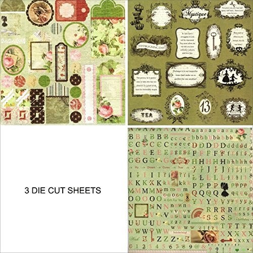 Qatalitic Pattern Design Printed Papers for Art & Craft (VS12011), Size: 12 X 12 Inch for Greeting Cardmaking & Project Book Making (24 Patterned Sheets + 3 Die Cut Sheets) Paper Designer Paper Pack - Image 5