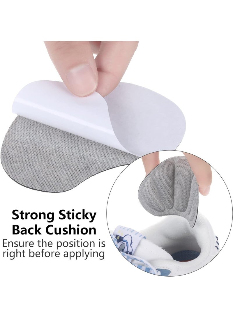 Lyaxm 6 Pairs Heel Grips Liner Cushions Inserts for Loose Shoes Insert Pads for Too Big Shoes Heel Pads Snugs for Men Women Filler Improve Shoe Comfort, Prevent Heel Slip and Blister (Nude, Black, Grey) - Image 3