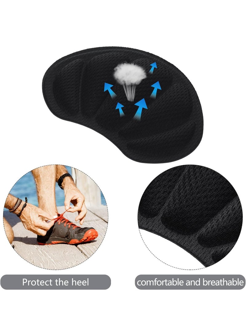 Lyaxm 6 Pairs Heel Grips Liner Cushions Inserts for Loose Shoes Insert Pads for Too Big Shoes Heel Pads Snugs for Men Women Filler Improve Shoe Comfort, Prevent Heel Slip and Blister (Nude, Black, Grey) - Image 2
