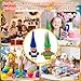 Yintlilocn Retro Vintage Lucky Troll Dolls Assorted Hair Colors Chromatic Adorable for Collections School Project Arts and Crafts Party Favors Blue - Image 4