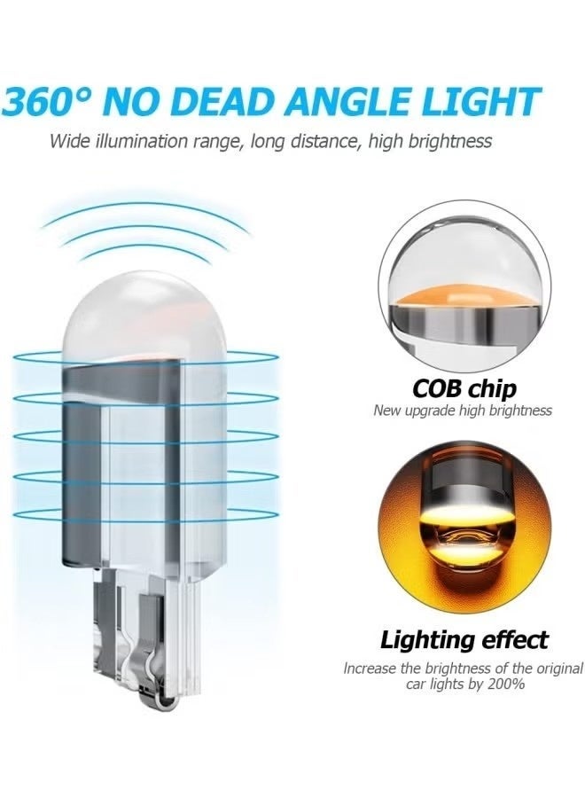 30 مصباح LED أبيض 6000 كلفن، 168 مصباح LED بديل من نوع COB T10، مصابيح إضاءة داخلية للسيارات (بيضاء) بقدرة 0.36 واط وجهد 12 فولت. - Image 5