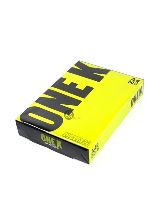One K A4 Printing Paper 80 GSM – 500 Sheets Premium Quality Multipurpose Copier Paper for Office & Home Use - Image 2