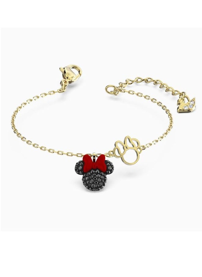 Generic - Mickey And Minnie Design Stone Studded Bracelet - Image 1