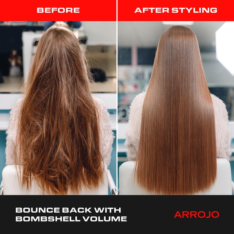 Arrojo Volume Foam Hair Mousse, Lavender-Pear Scent â€“ Sulfate & Paraben-Free Volumizing Mousse for Fine Hair & All Hair Types - Adds Shape, Bounce & Texture, 4.2 fl. oz - Image 2